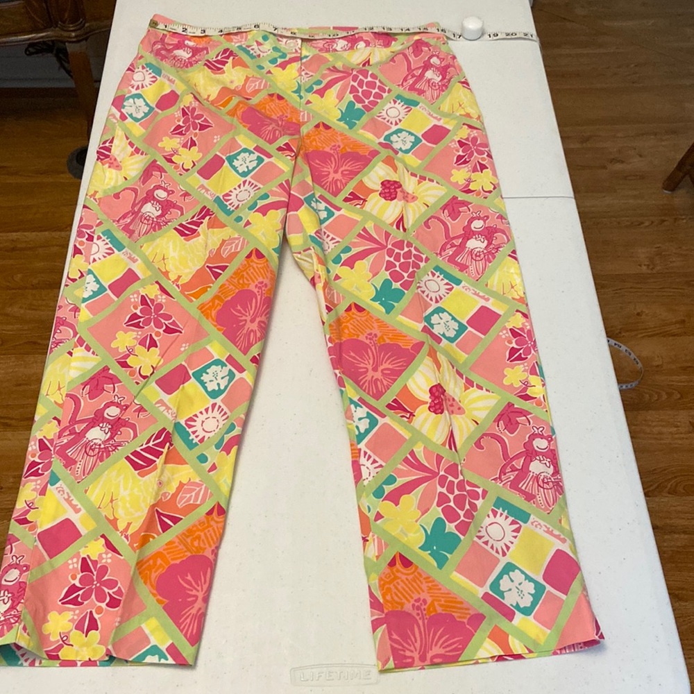 Lilly Pulitzer White Label size 12 cropped pants